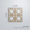 Ekena Millwork Small Fleetwood Decorative Fretwork Wood Wall Panels, Birch, 11 3/8"W x 11 3/8"H x 3/8"T WALW12X12X0375FLTBI - alternate 5